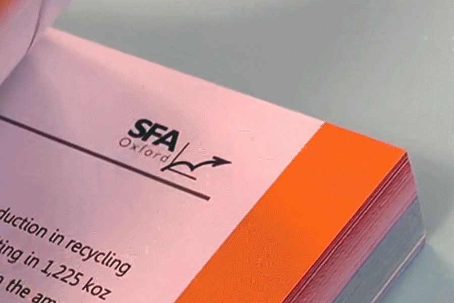 SFA report coloured indexing